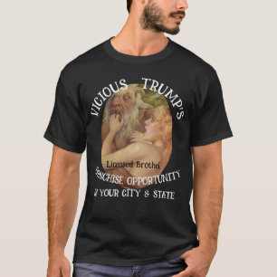 Trump Bordell-Franchise Lizensiert Versichert Groß T-Shirt