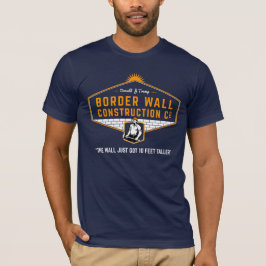 Trump Border Wall Construction hinzufügen Sie Ihre Tri-Blend Shirt
