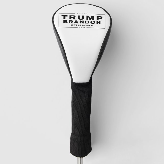 Trump Brandon 2024™ Election Golf Driver Cover Headcover (Vorderseite)