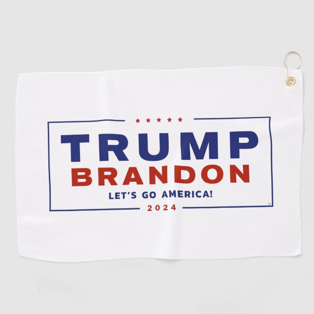 Trump Brandon 2024™ Election Golf Handtuch (Horizontal)