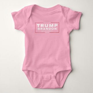 Trump Brandon 2024™ Wahl Pink Baby Bodysuit Strampler
