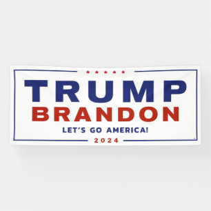Trump Brandon 2024™ Wahl Vinyl Banner Offiziell