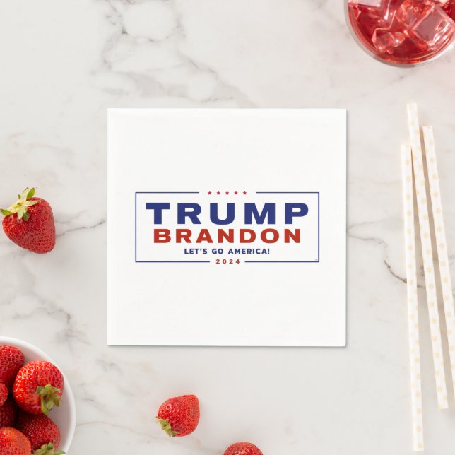 Trump Brandon 2024™ Wahlpapier Napkins Serviette (Beispiel)