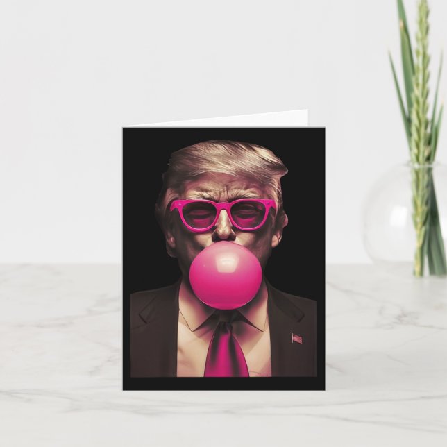 Trump Bubble Gum Karte (Vorderseite)