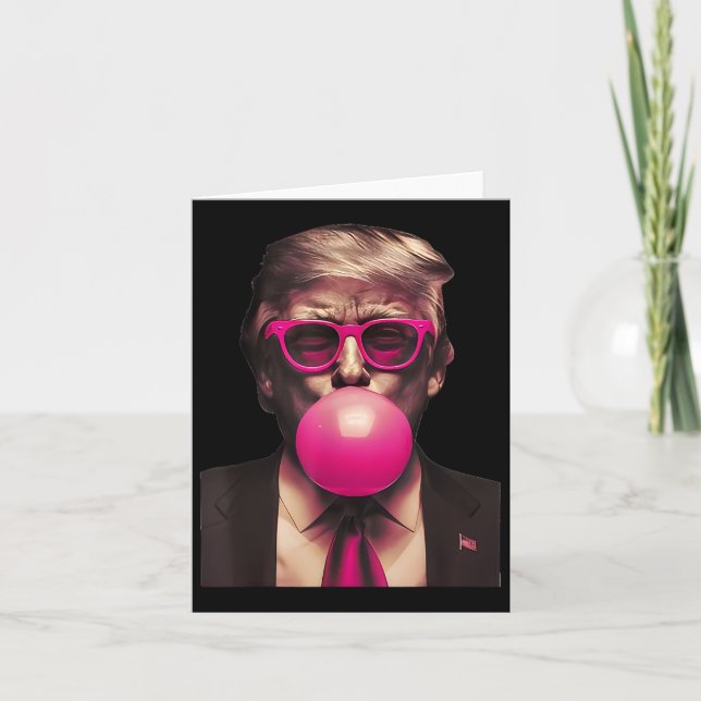 Trump Bubble Gum Pink 2 Karte (Vorderseite)