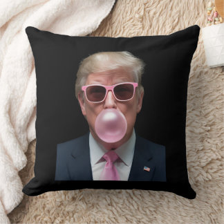 Trump Bubble Gum Pink Funny US Präsident Kissen