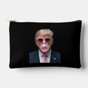 Trump Bubble Gum Pink Lustiger USA Präsident Zubehörtasche