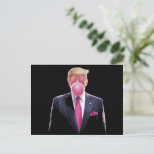 Trump Bubble Gum Postkarte