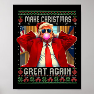 Trump Bubble Gum Weihnachten wieder großartig mach Poster