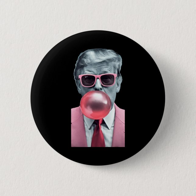 Trump Bubble Gum Yum 1 Button (Vorderseite)