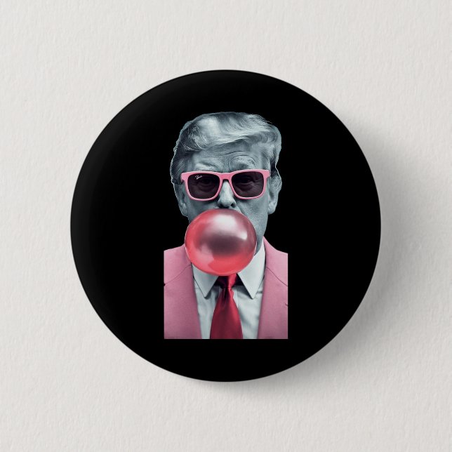 Trump Bubble Gum Yum Button (Vorderseite)