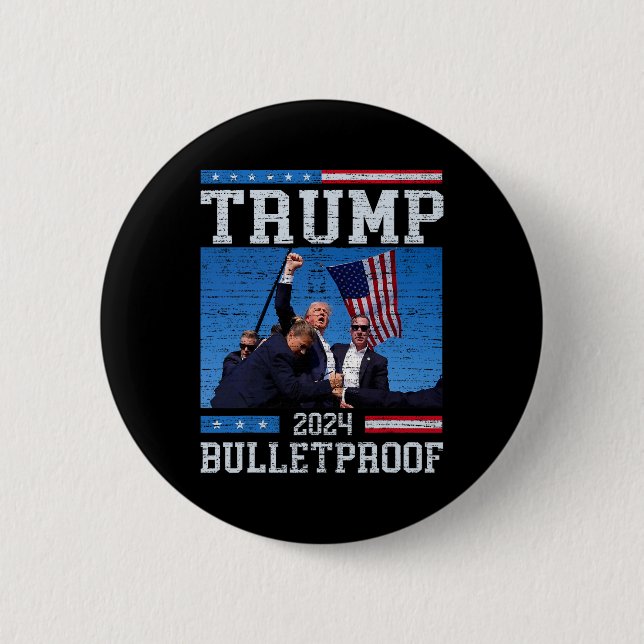 Trump: Bulletproof Fight Legend Donald Trump 2 Button (Vorderseite)