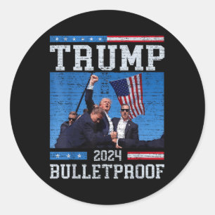 Trump: Bulletproof Fight Legend Donald Trump 2 Runder Aufkleber