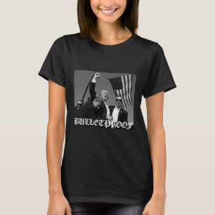 Trump Bulletproof Old English Schriftart T-Shirt