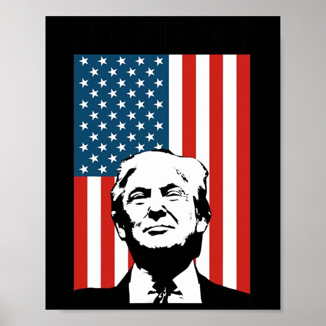 Trump Bulletproof Poster (Vorne)