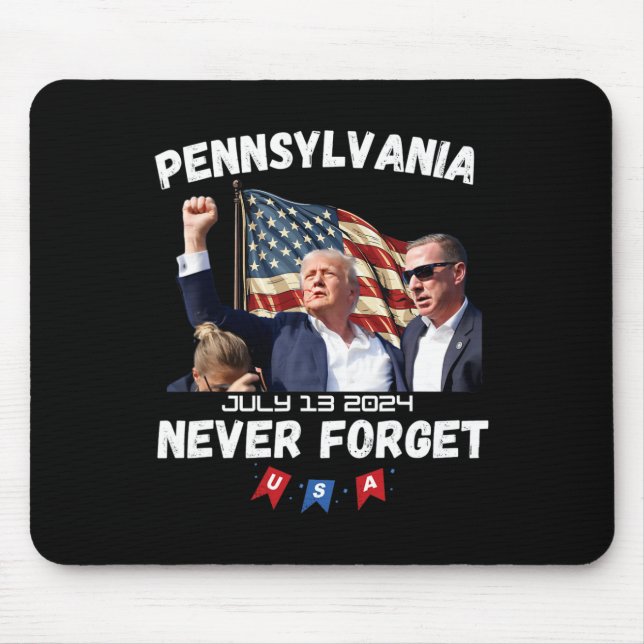 Trump Butler Pennsylvania Vergiss nie Mousepad (Vorne)