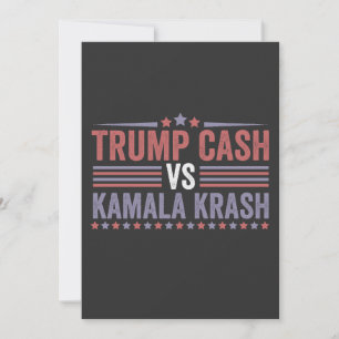 Trump Cash Vs Kamala Krash Wahl Einladung