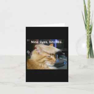 Trump Cat Nine Lives Funny Trump 2024 Vote Electio Karte