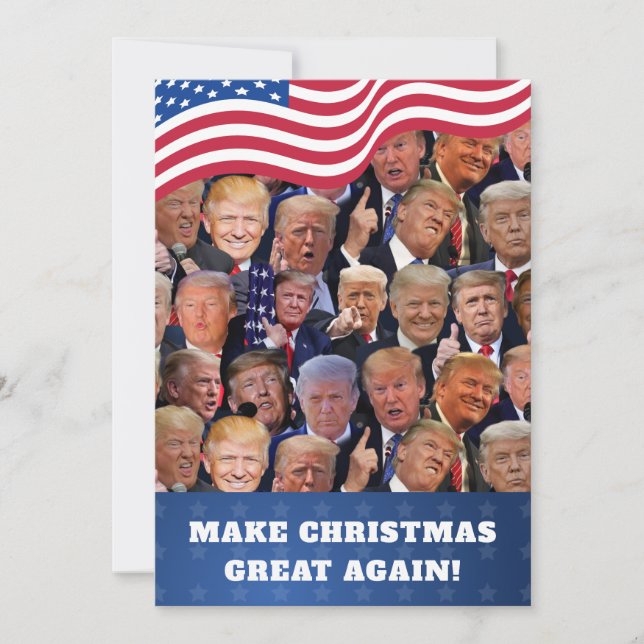 Trump Christmas Card Feiertagskarte (Vorderseite)