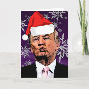 TRUMP CHRISTMAS KISSES GREETKARTE KARTE