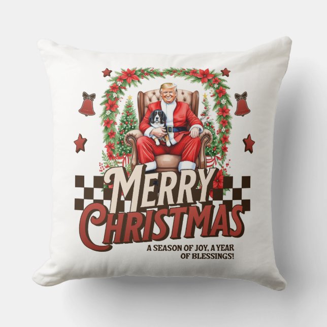 Trump Christmas Pillow Kissen (Vorderseite)