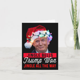 Trump Christmas Shirt Jingle Bells Funny Trump Won Karte
