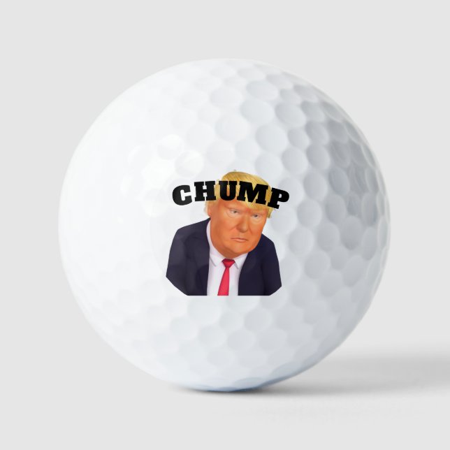 Trump/Chump Golf Balls Golfball (Vorderseite)