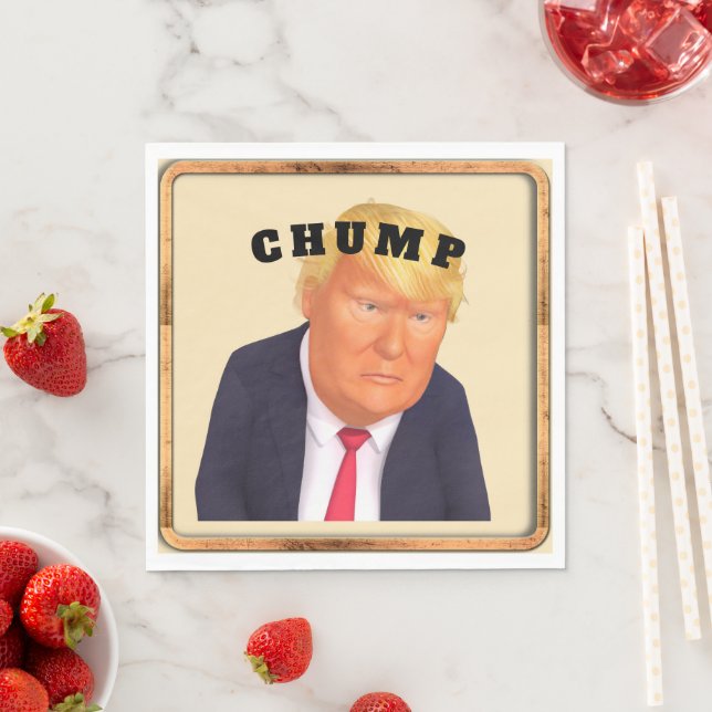Trump/Chump-Papier-Serviette Serviette (Beispiel)