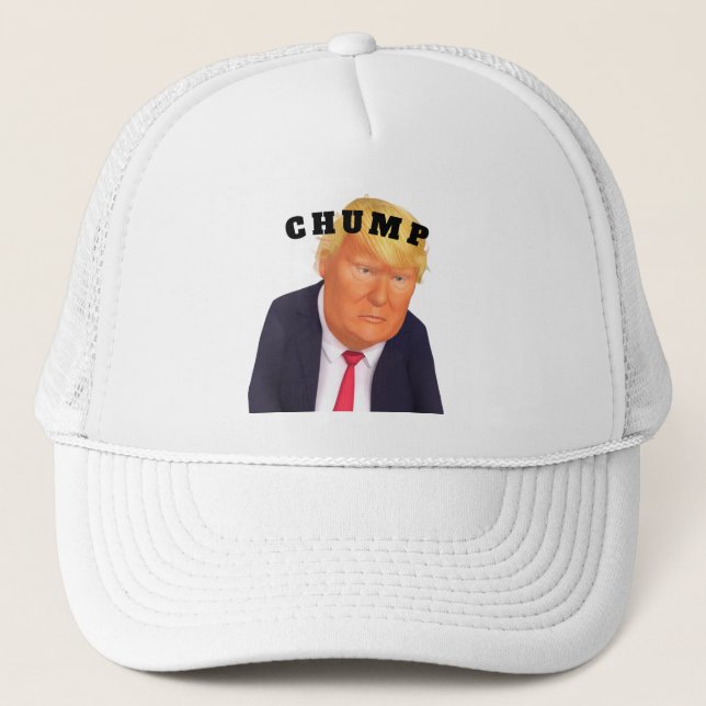 Trump/Chump Trucker Hat Truckerkappe (Vorderseite)
