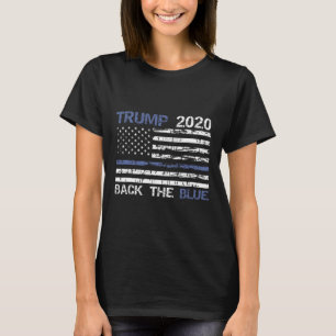Trump Ck The Blue Thin Blue Line Polizei Unterstüt T-Shirt