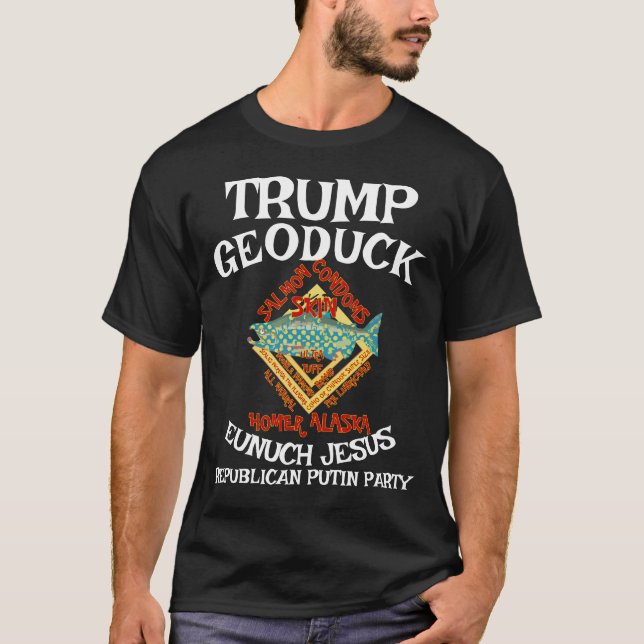 Trump Condom Geoduck Eunuch Jesus Republikanisches T-Shirt (Vorderseite)