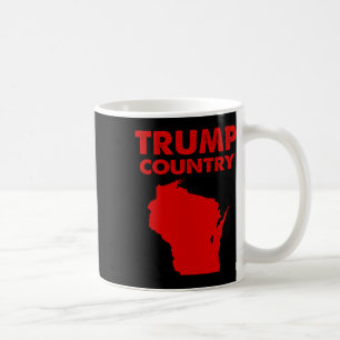 Trump Country Wisconsin Map Roter Staat Republikan Kaffeetasse