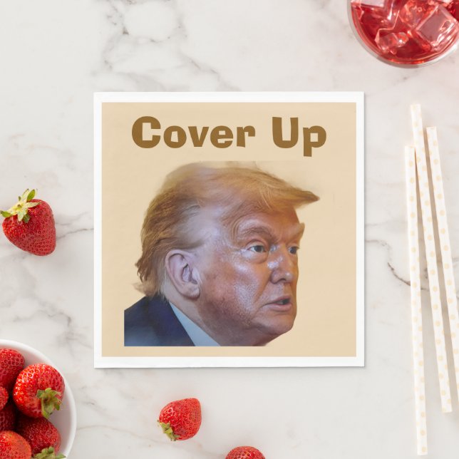 Trump/Cover Up Paper Napkin Serviette (Beispiel)