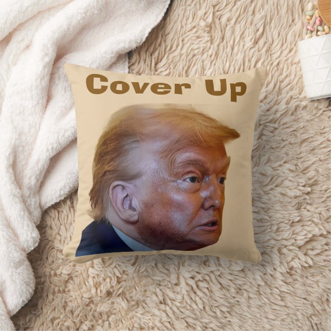Trump/Cover Up Throw Pillow Kissen (Decke)