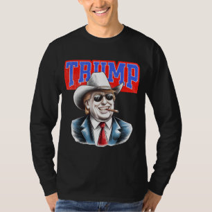 Trump Cowboy - Fettsame politische Aussage Grafik T-Shirt