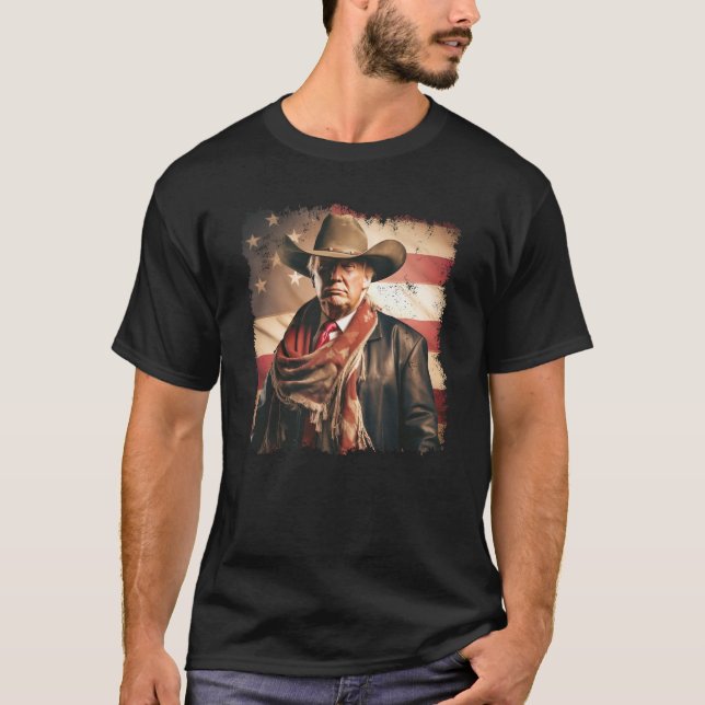 Trump Cowboy T-Shirt (Vorderseite)