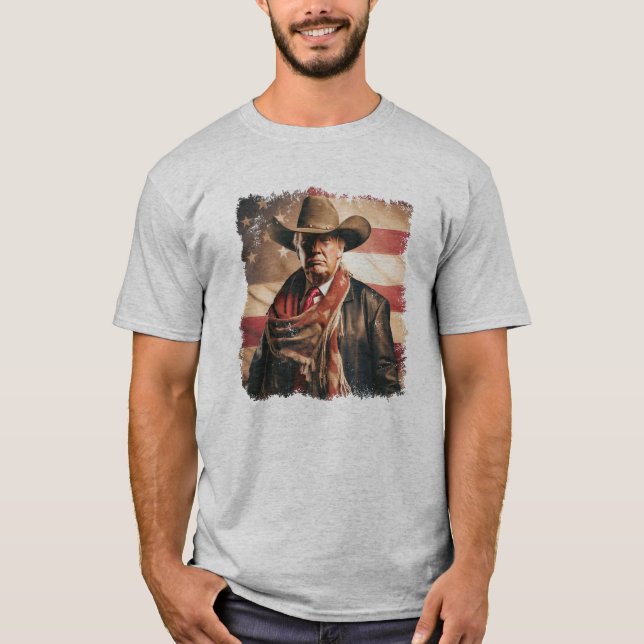 Trump Cowboy T-Shirt (Vorderseite)