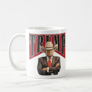 Trump Cowboy Western Donald Trump, Trump-Anhänger Kaffeetasse