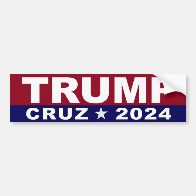 Trump Cruz Autoaufkleber 2024 (Vorne)