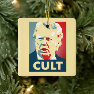 Trump Cult Keramikornament