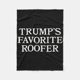 Trump Dachdecker Unterstützer Lustig Für Dachdecke Fleecedecke
