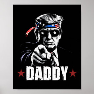 Trump Daddy 2025 Offizieller Trump Daddy Lustig 2 Poster