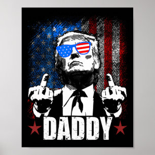 Trump Daddy 2025 Offizieller Trump Daddy Lustig 3  Poster