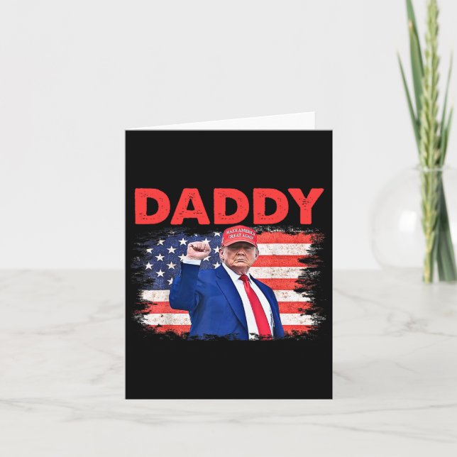 Trump Daddy 2025 Präsident 1 Karte (Vorderseite)