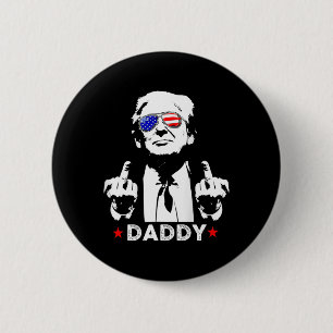 Trump Daddy 2025 Präsident Unterstützer Männer Und Button