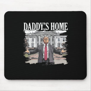 Trump Daddys Zuhause White House 2024 Mousepad