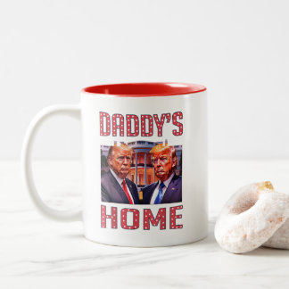 Trump Daddys Zuhause White House 2024 Zweifarbige Tasse