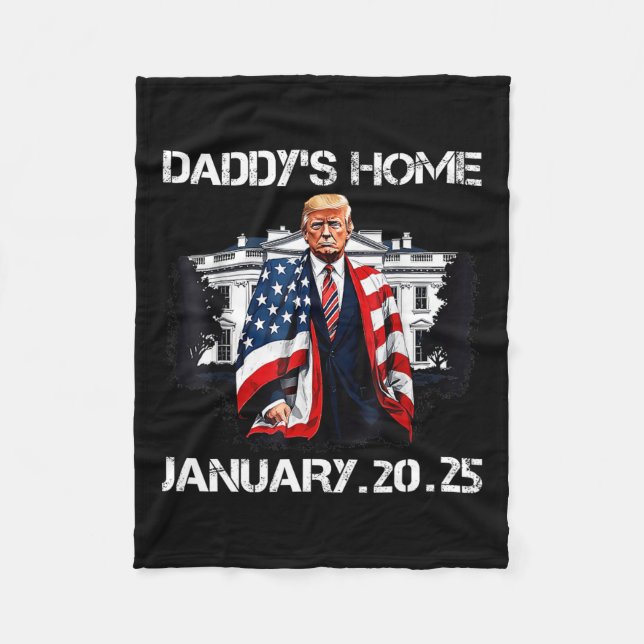 Trump Daddys Zuhause White House Fleecedecke (Vorderseite)