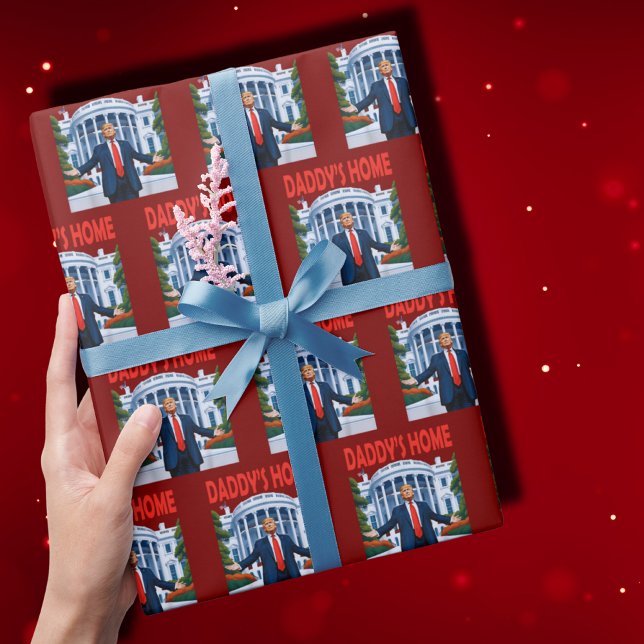 Trump Daddys Zuhause White House Geschenkwrap Geschenkpapier (Von Creator hochgeladen)