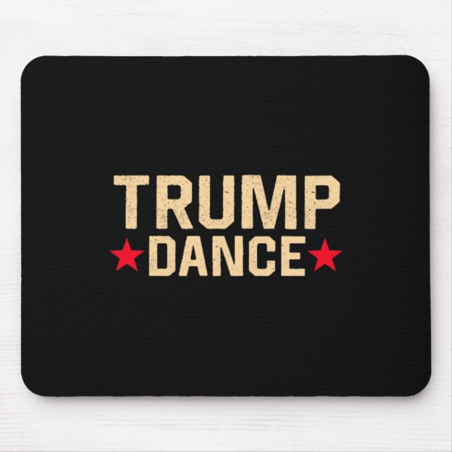 Trump Dance 2024 Qr 4547 Funny Trump Tanzcode Mousepad (Vorne)